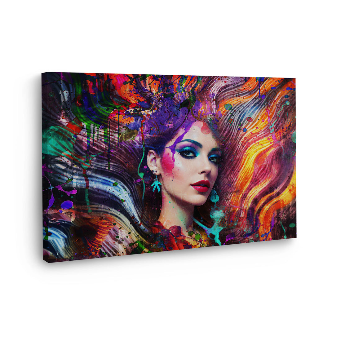 Wandbild abstrakt Frau Abstract Colour