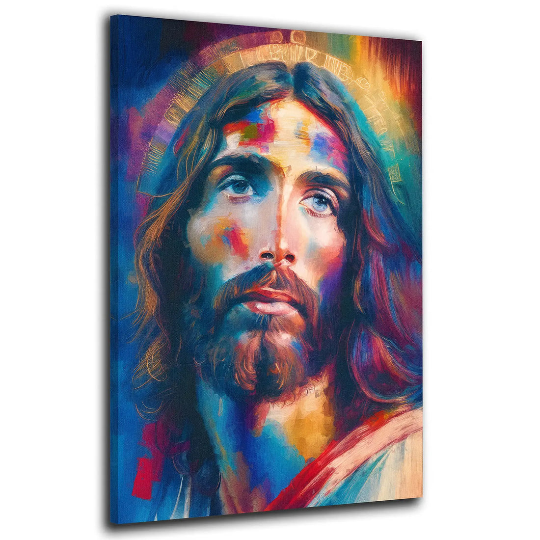 Wandbild abstrakt Jesus Christus Paint Style