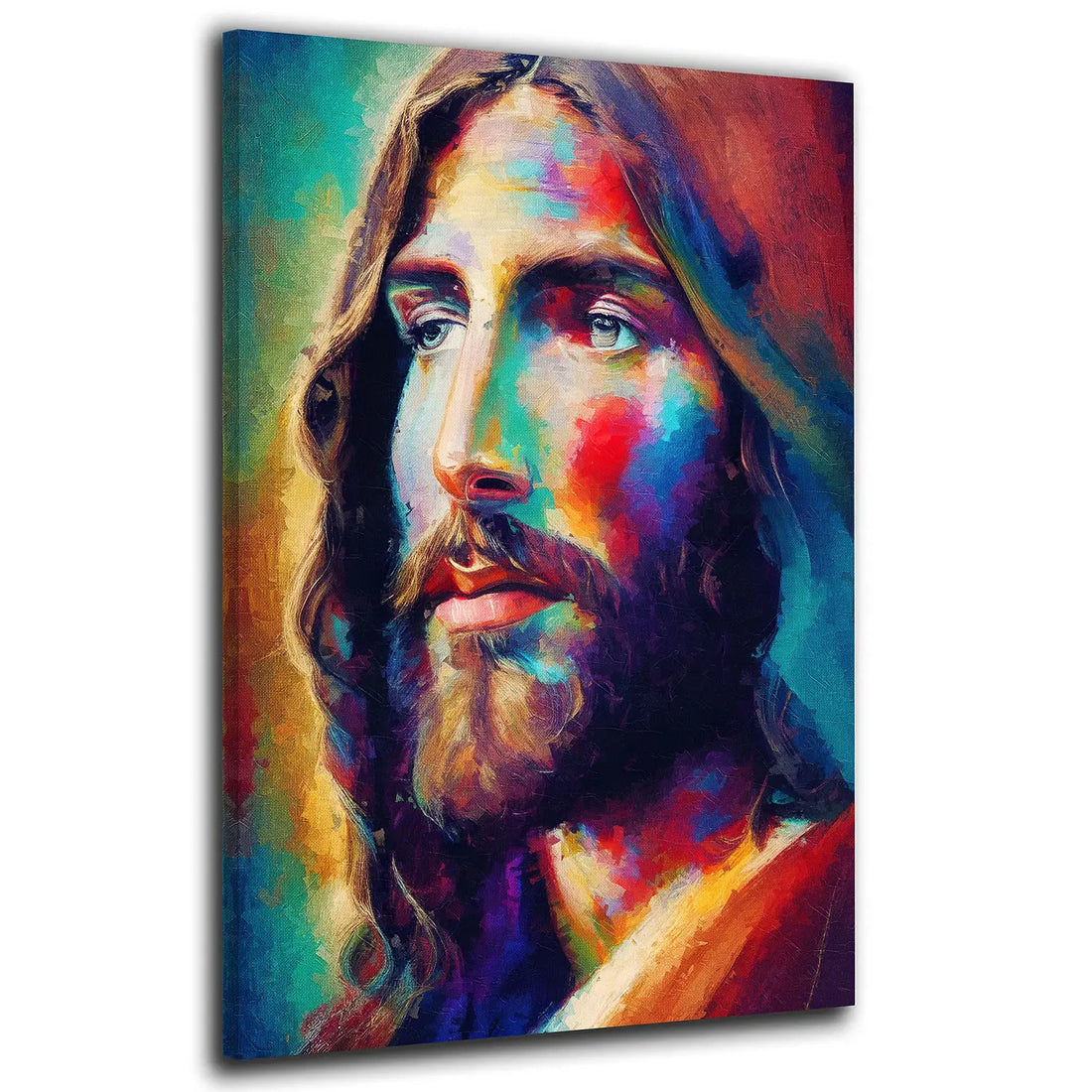 Wandbild abstrakt Jesus Paint Style
