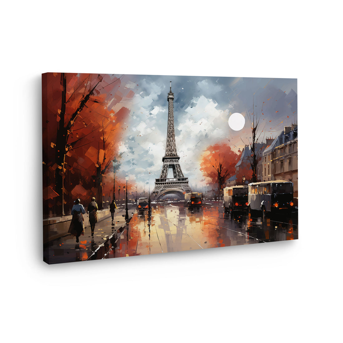 Wandbild abstrakt Paris Eiffelturm