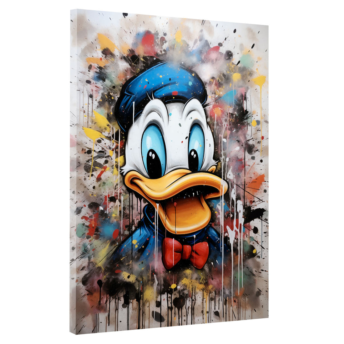 Wandbild abstrakt Pop Art Duck Portrait