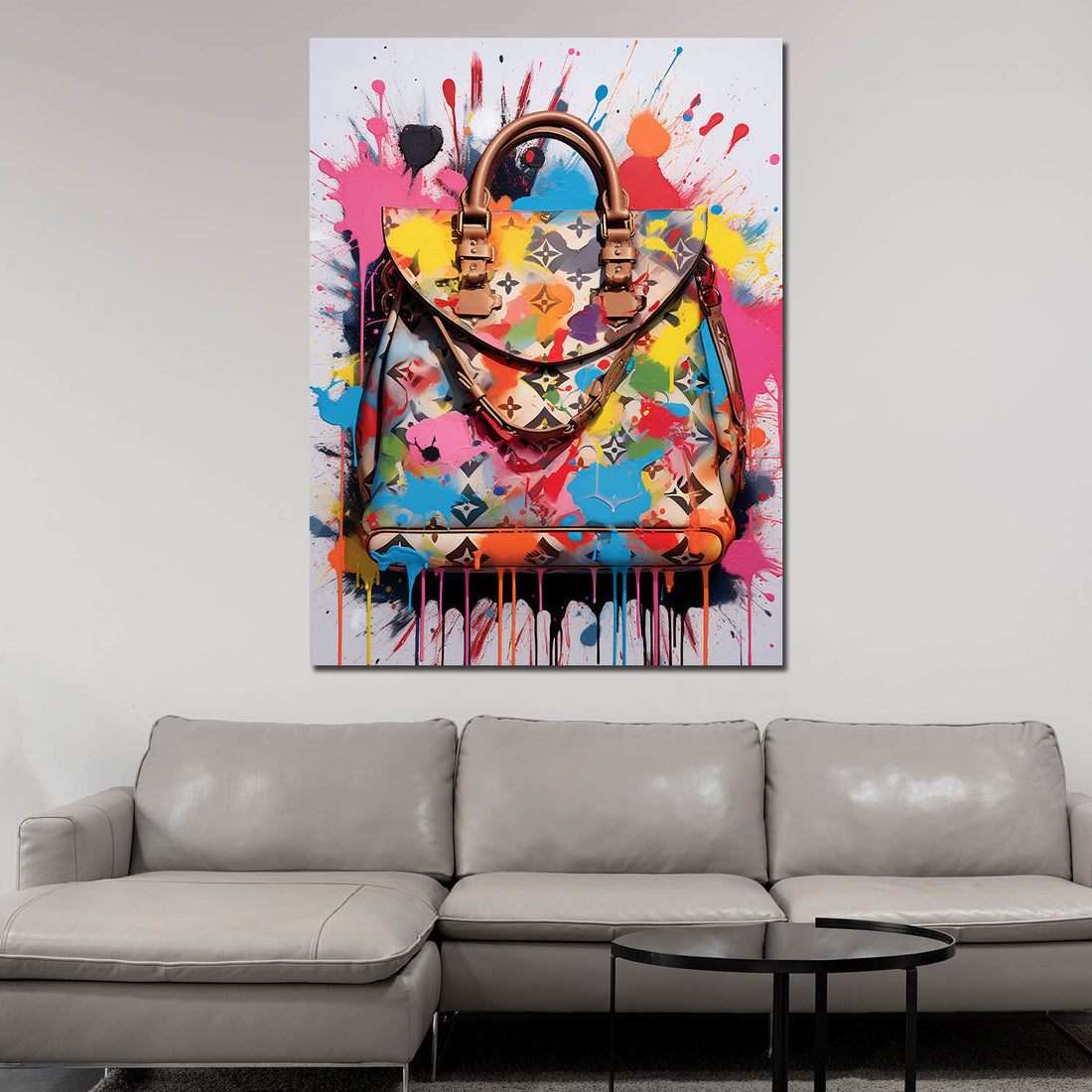 Wandbild abstrakt Tasche Luxus Pop Art Colour Edition