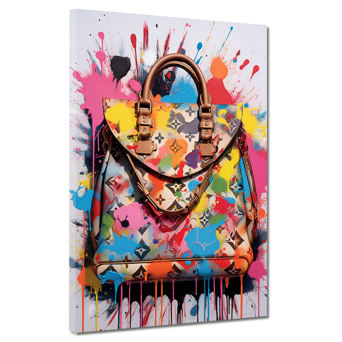 Wandbild abstrakt Tasche Luxus Pop Art Colour Edition
