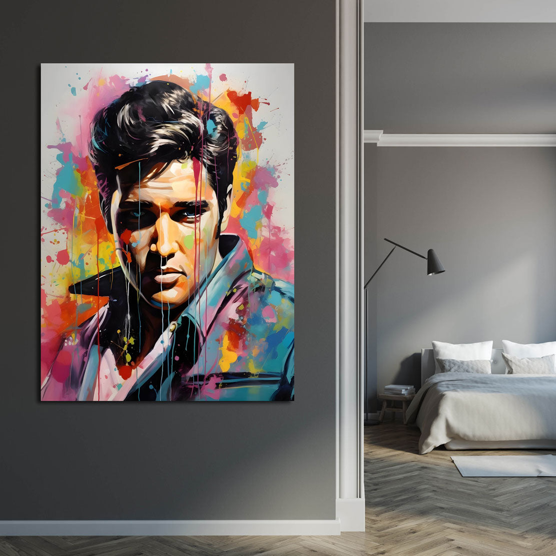 Wandbild Pop Art Musiker Style abstrakte Kunst Rock ’n’ Roll