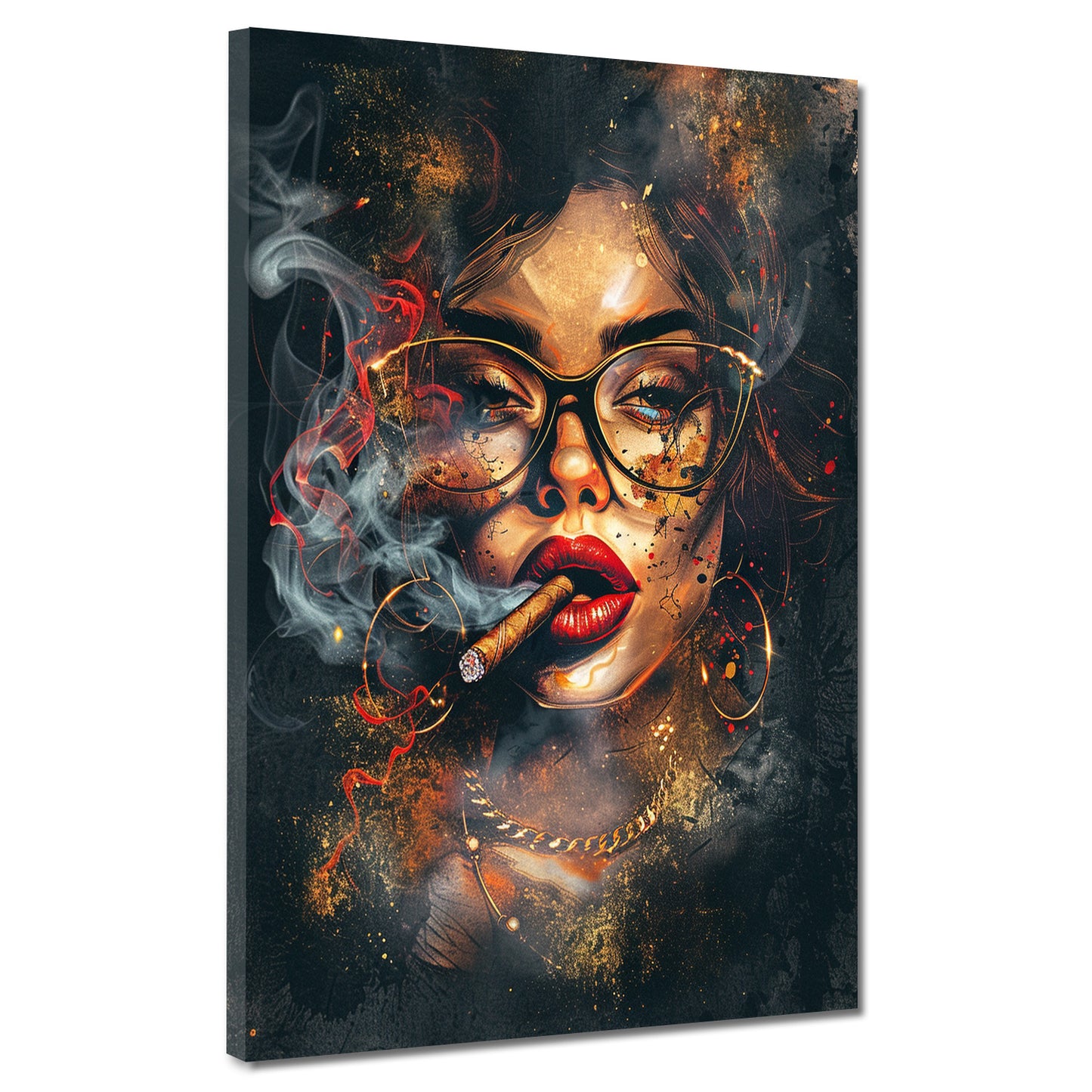 Wandbild abstrakt sinnliche Frau Pop Art modern