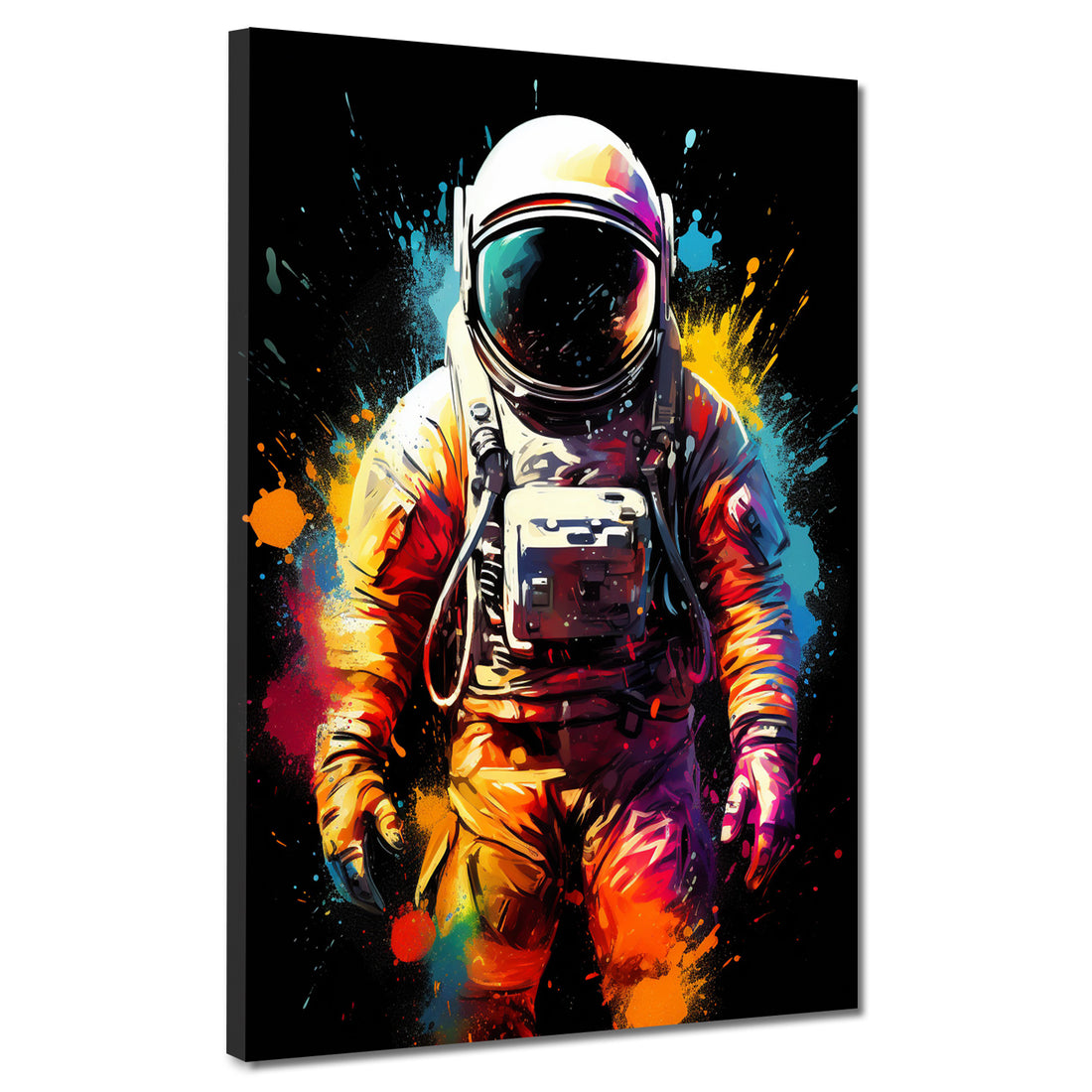 Wandbild abstrakte Kunst Astronaut, Pop Art