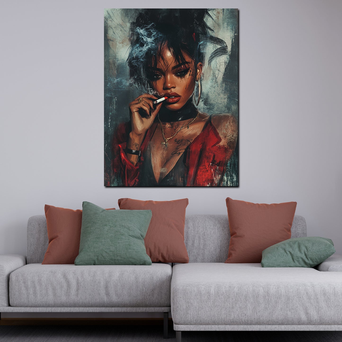 Wandbild coole afrikanische Frau modern kraftvoll