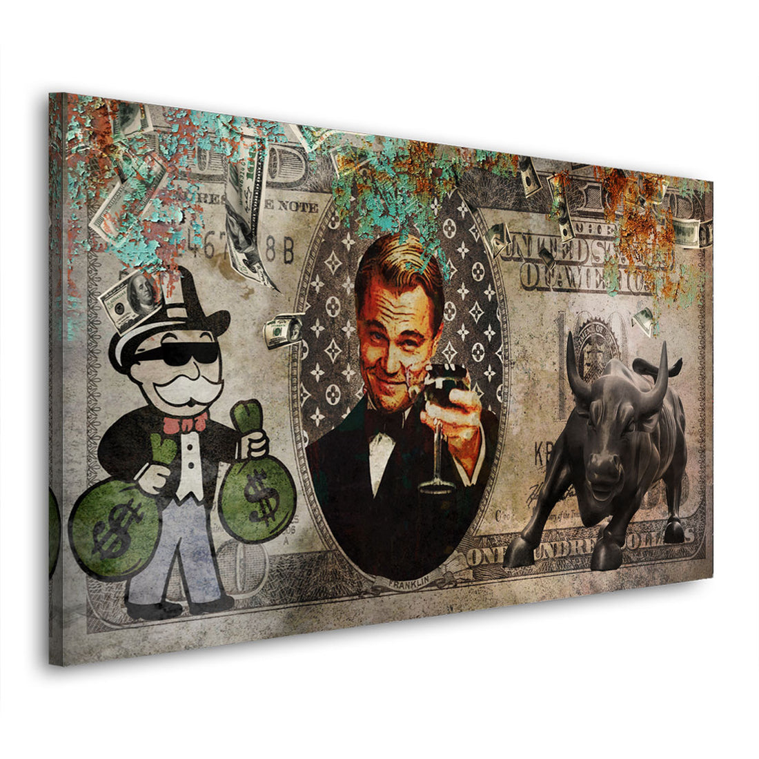 Wandbild modern Pop Art Dollar Geld &amp; Erfolg