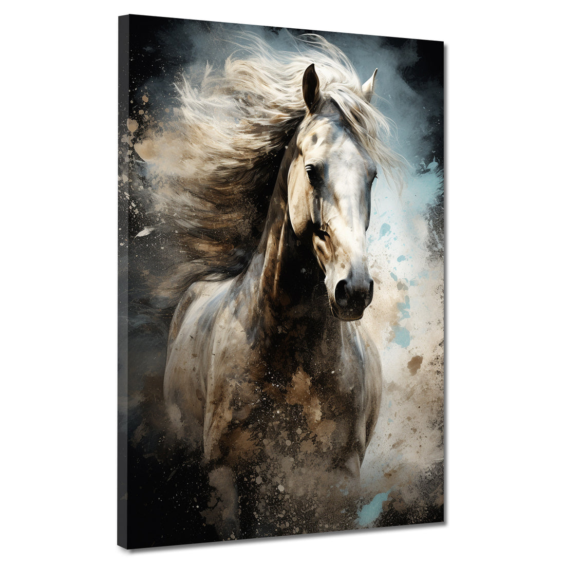 Wandbild wunderschönes weißes Pferd