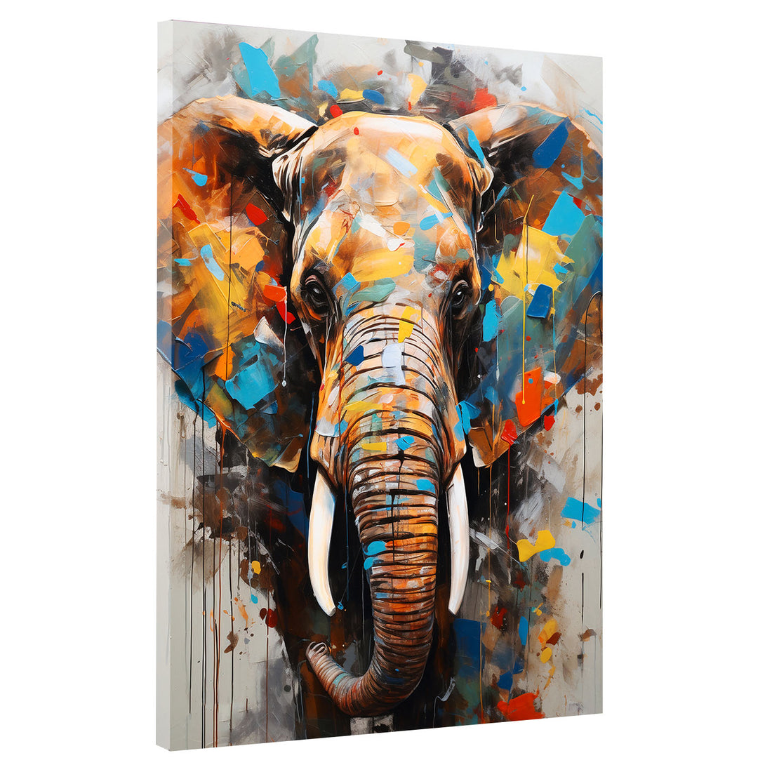 Wandbild Elefant abstrakt