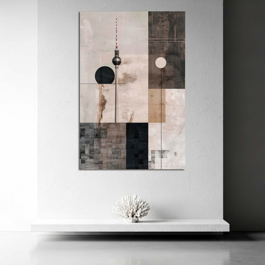 Fernsehturm Berlin geometrisch abstrakt Architektur Wandbild