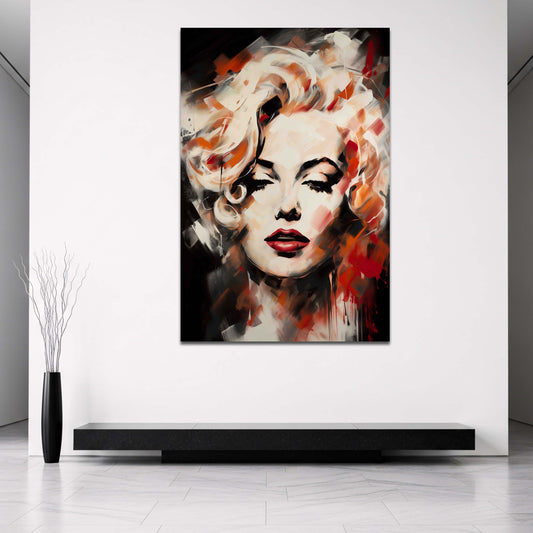 Marilyn abstraktes und modernes Porträt Wandbild
