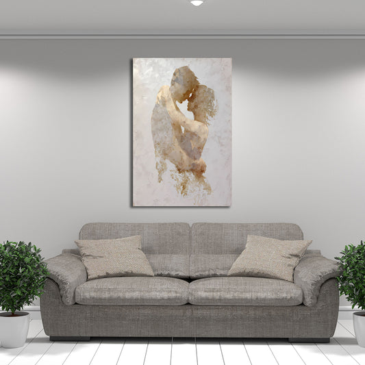 Minimalistisches Figuren abstrakt Wandbild