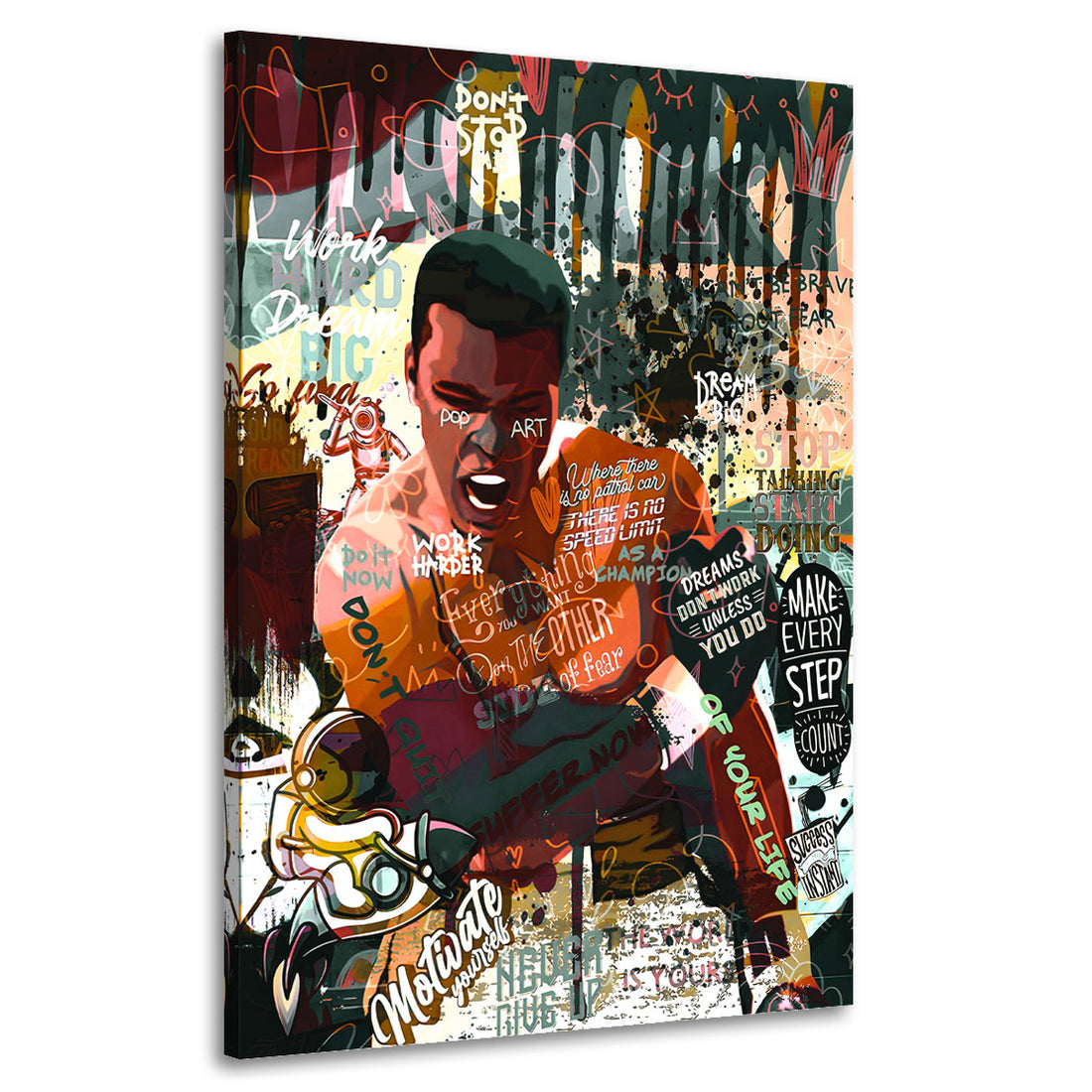Wandbild Colour Pop Art Boxer