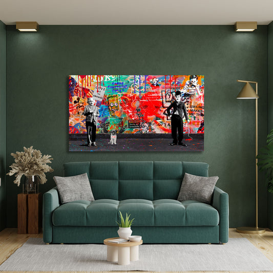 Pop Street Art Love Is The Answer Graffiti Wandbild