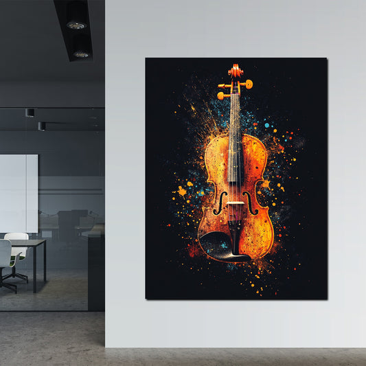 Violine Pop Art modernes Design Wandbild