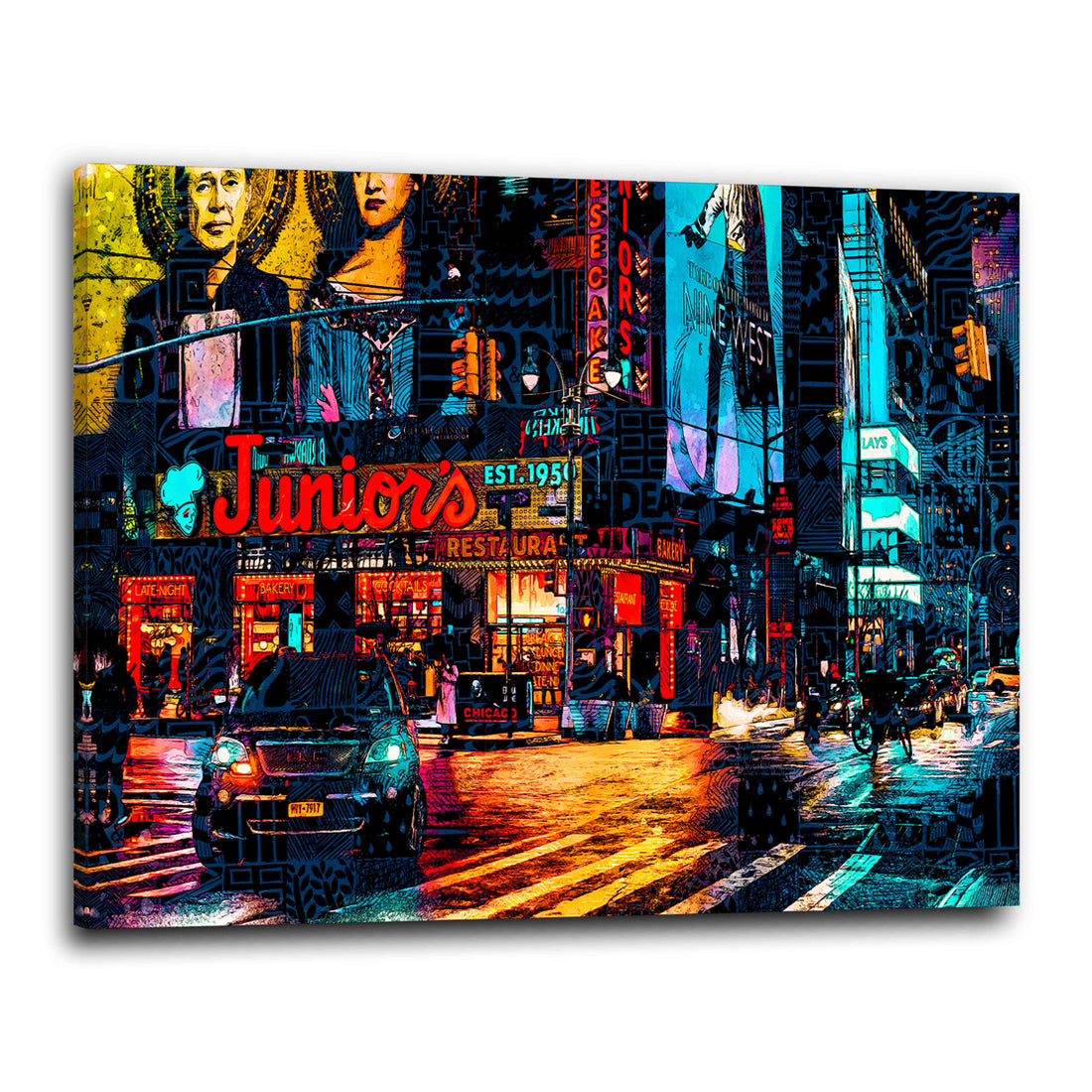 Wandbild USA New York Nights