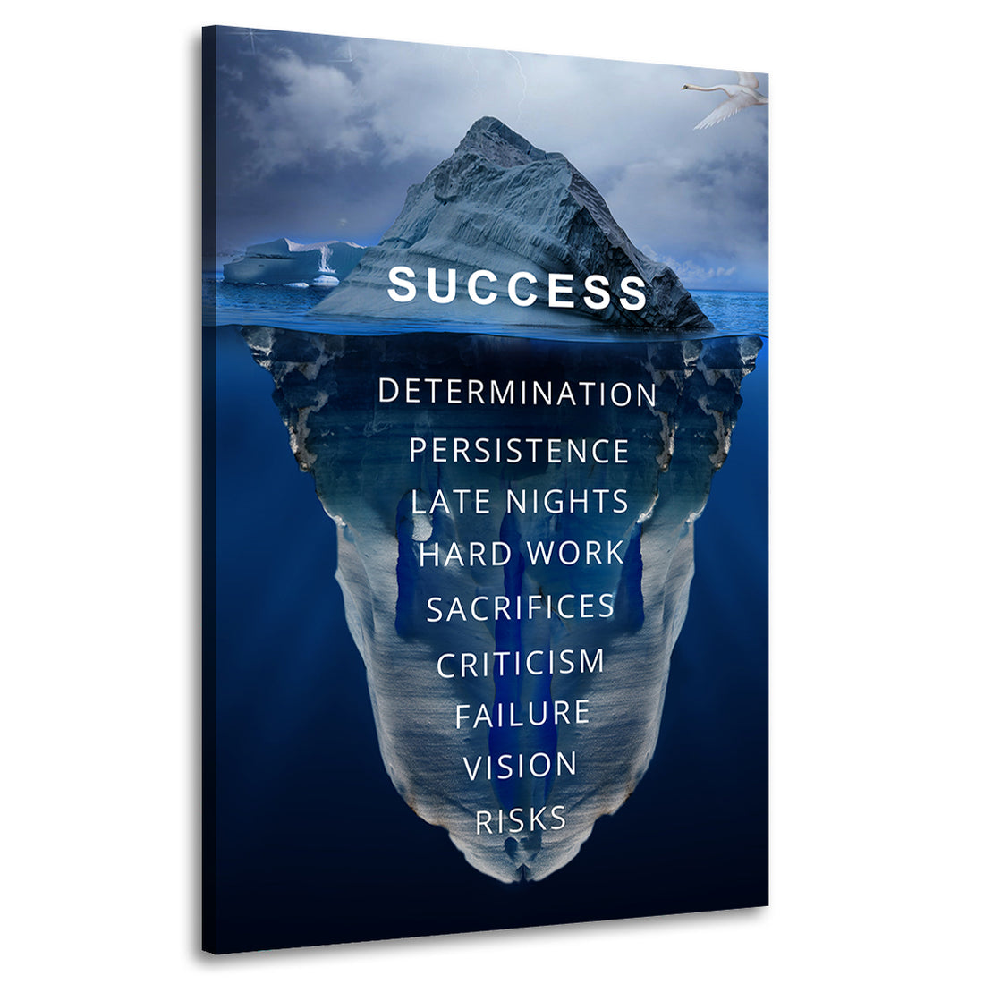 Wandbild Eisberg Motivation &amp; Erfolg