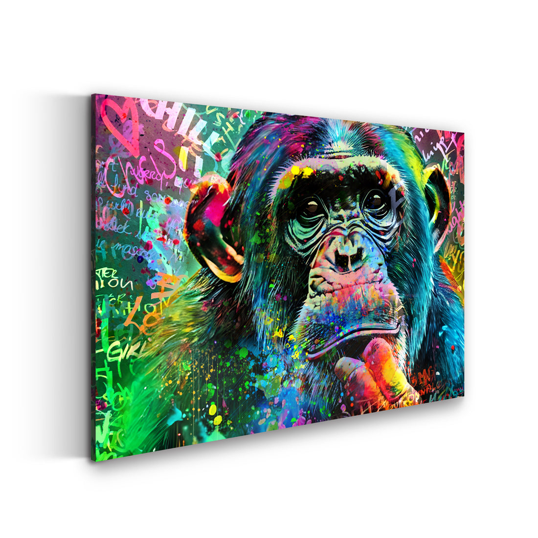 Wandbild Colour Pop Art Monkey
