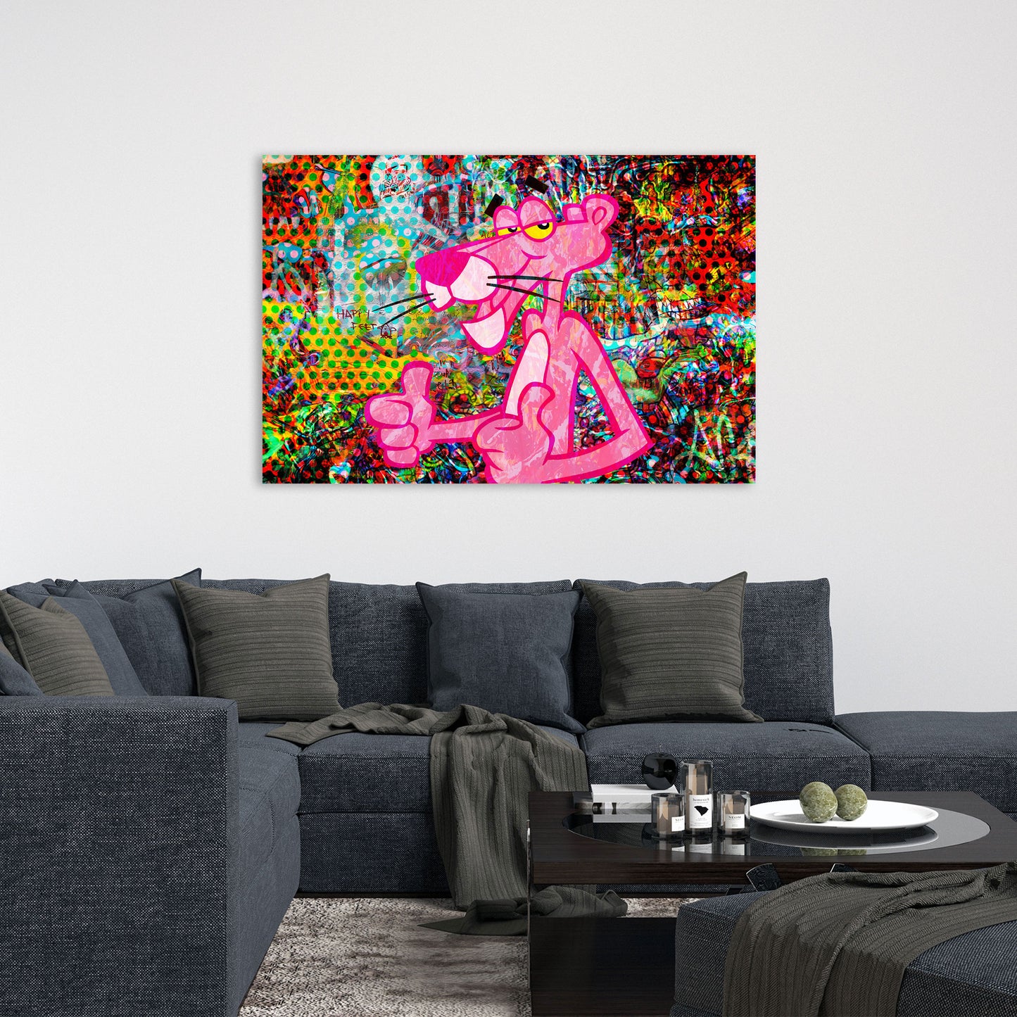 Wandbild Cool Panther Pop Art Comic
