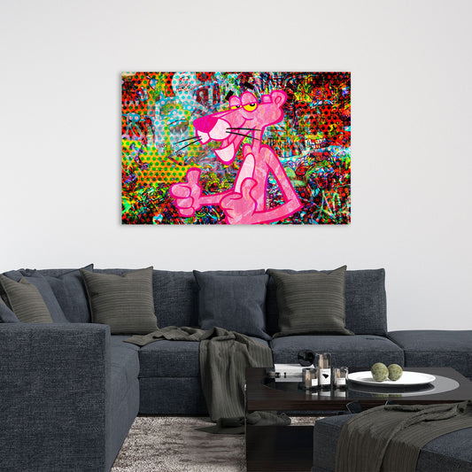 Wandbild Cool Panther Pop Art Comic