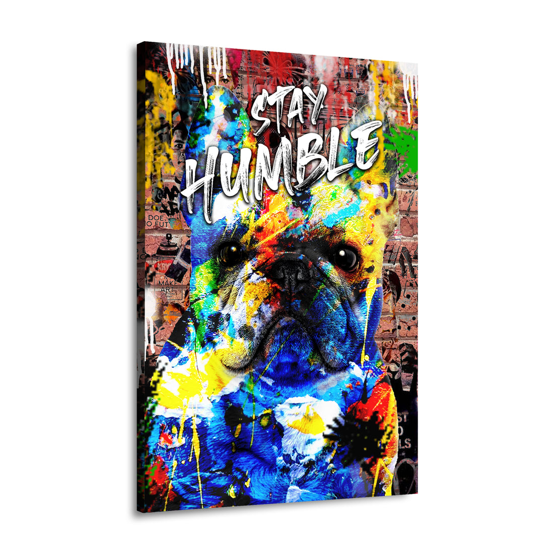 Wandbild Französische Bulldogge Pop Art Style, Motivation