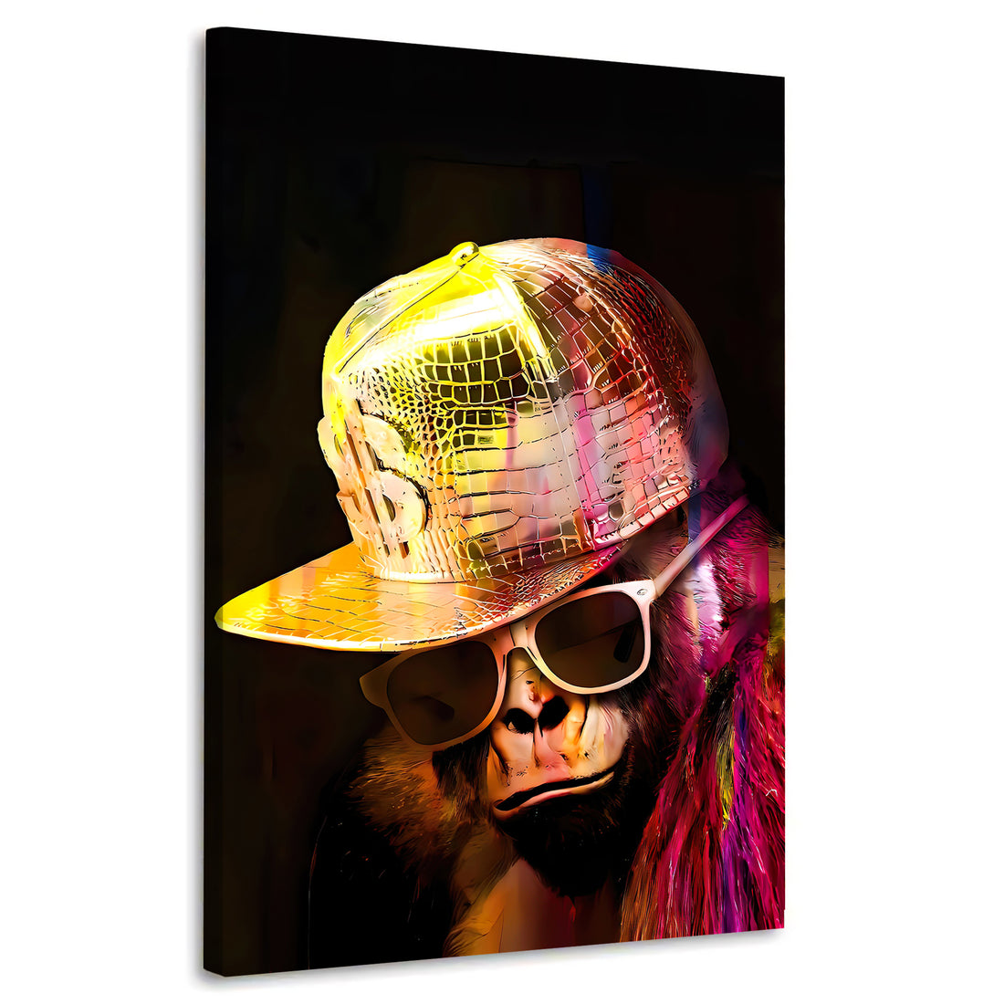 Wandbild Lifestyle Cool Monkey Pop Art, Affe, Gorilla