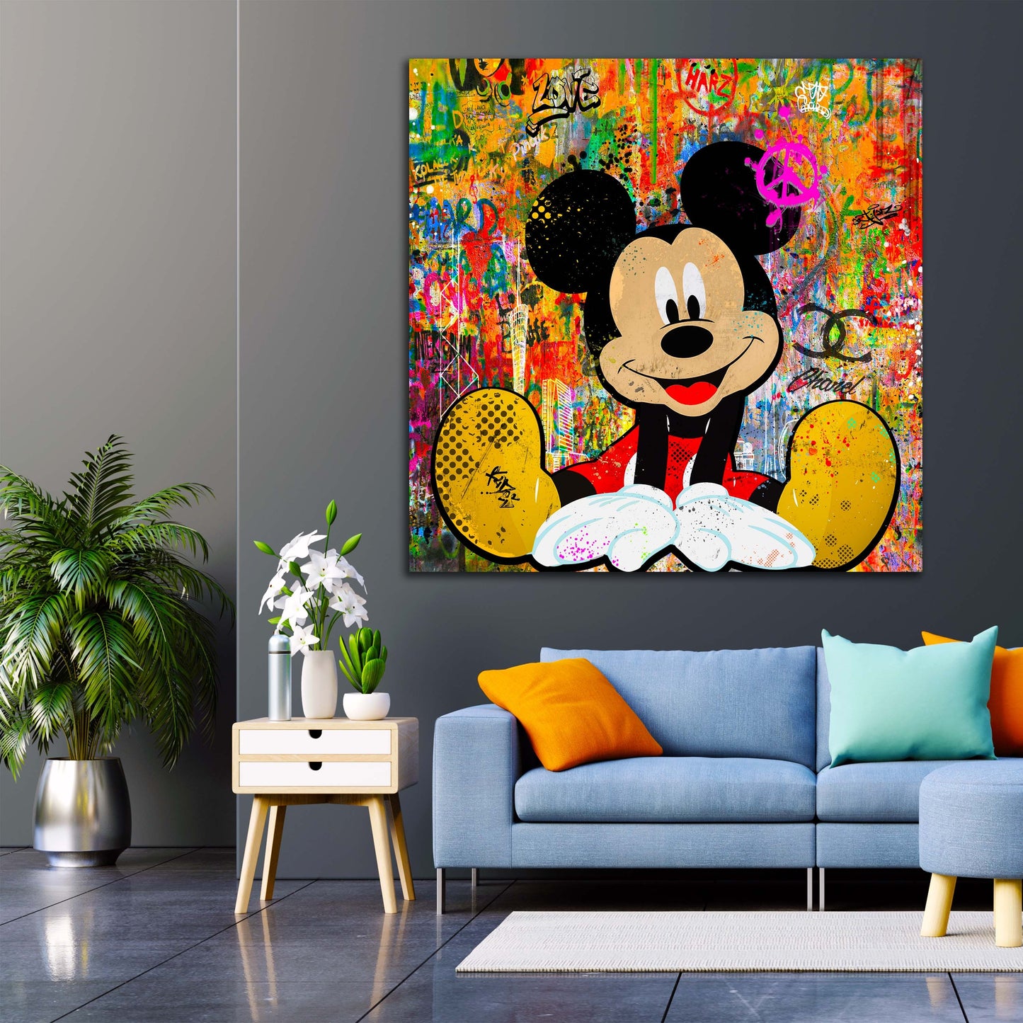 Pop Art Mickey StyleWandbild Comic Pop Art Bild
