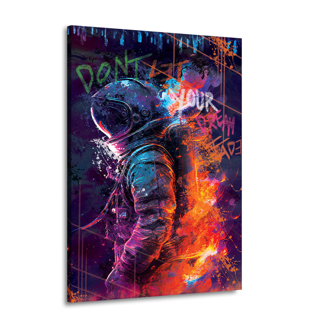 Wandbild Pop Art Astronaut Dreams