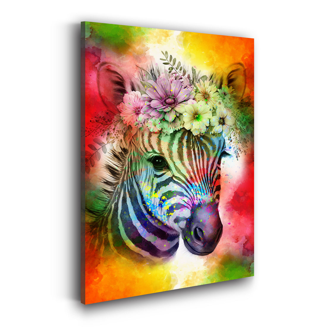 Wandbild Pop Art Baby Zebra