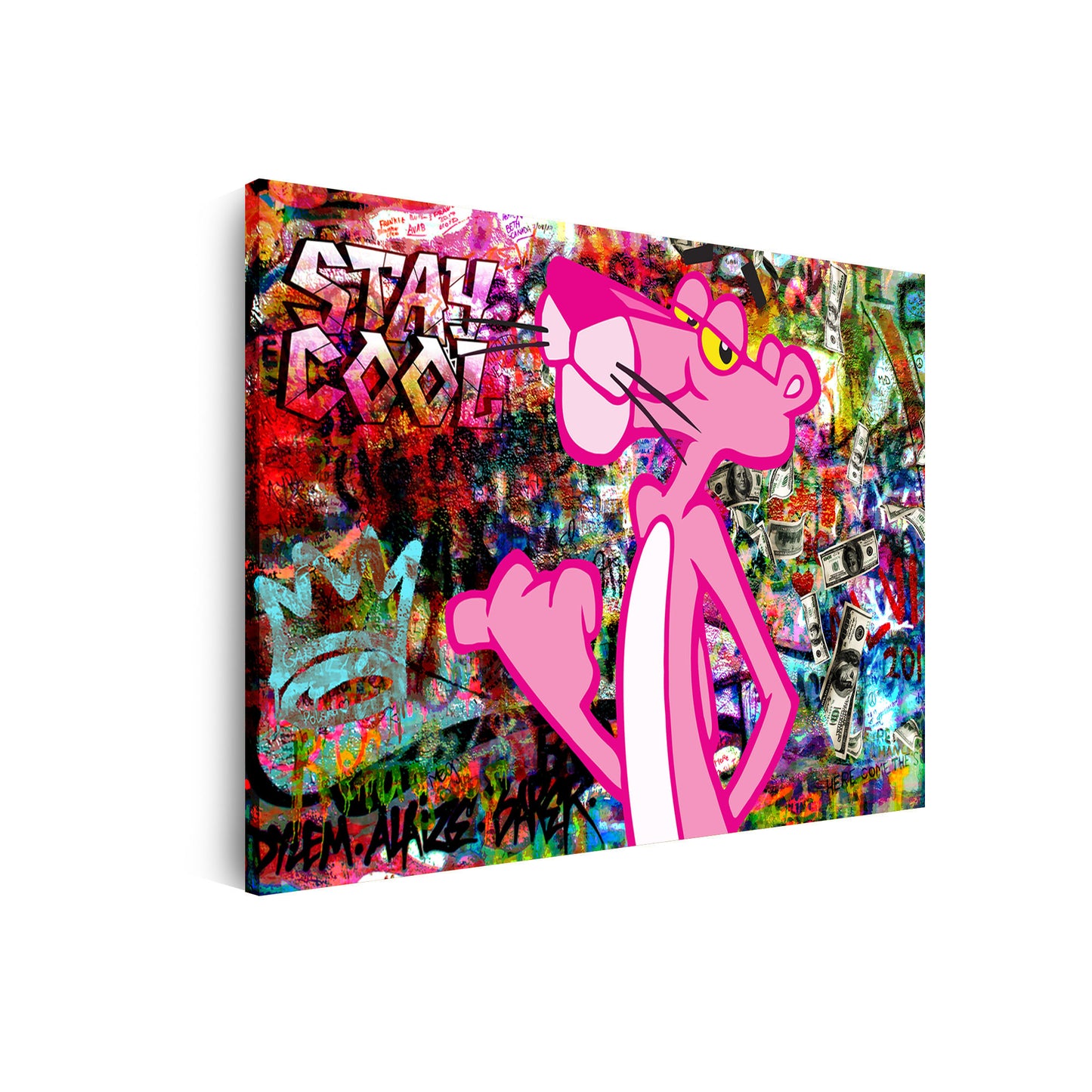 Wandbild Stay Cool Panther Street Art Comic