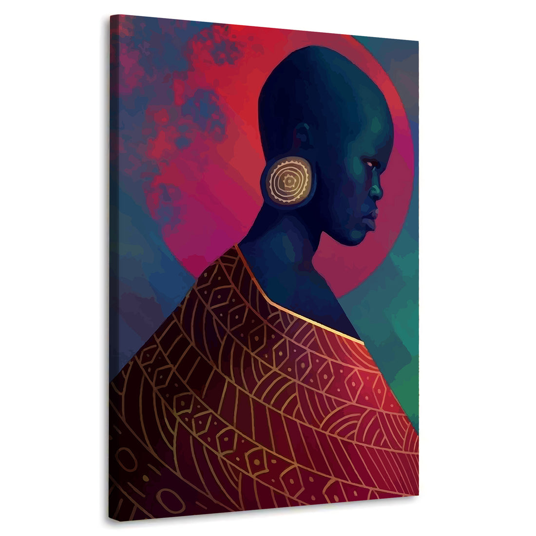 Wandbild abstrakt afrikanische Frau African Style