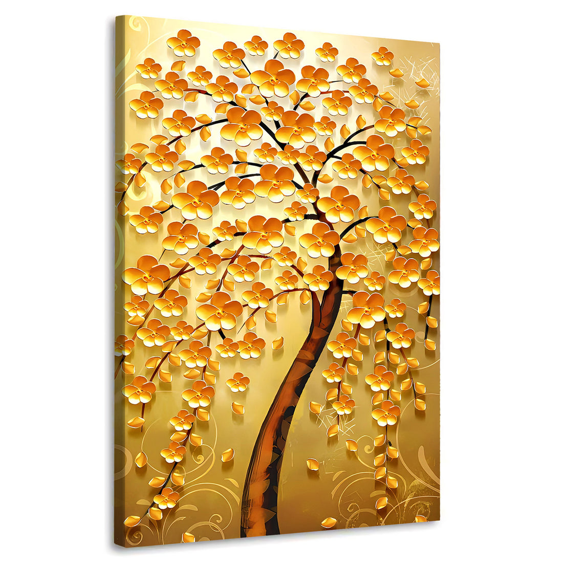 Wandbild abstrakt goldener Baum, Golden Tree, Natur