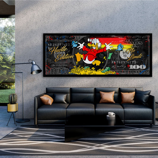 Comic 100 Dollar Dagobert Pop Art Comic Deutschland Wandbild