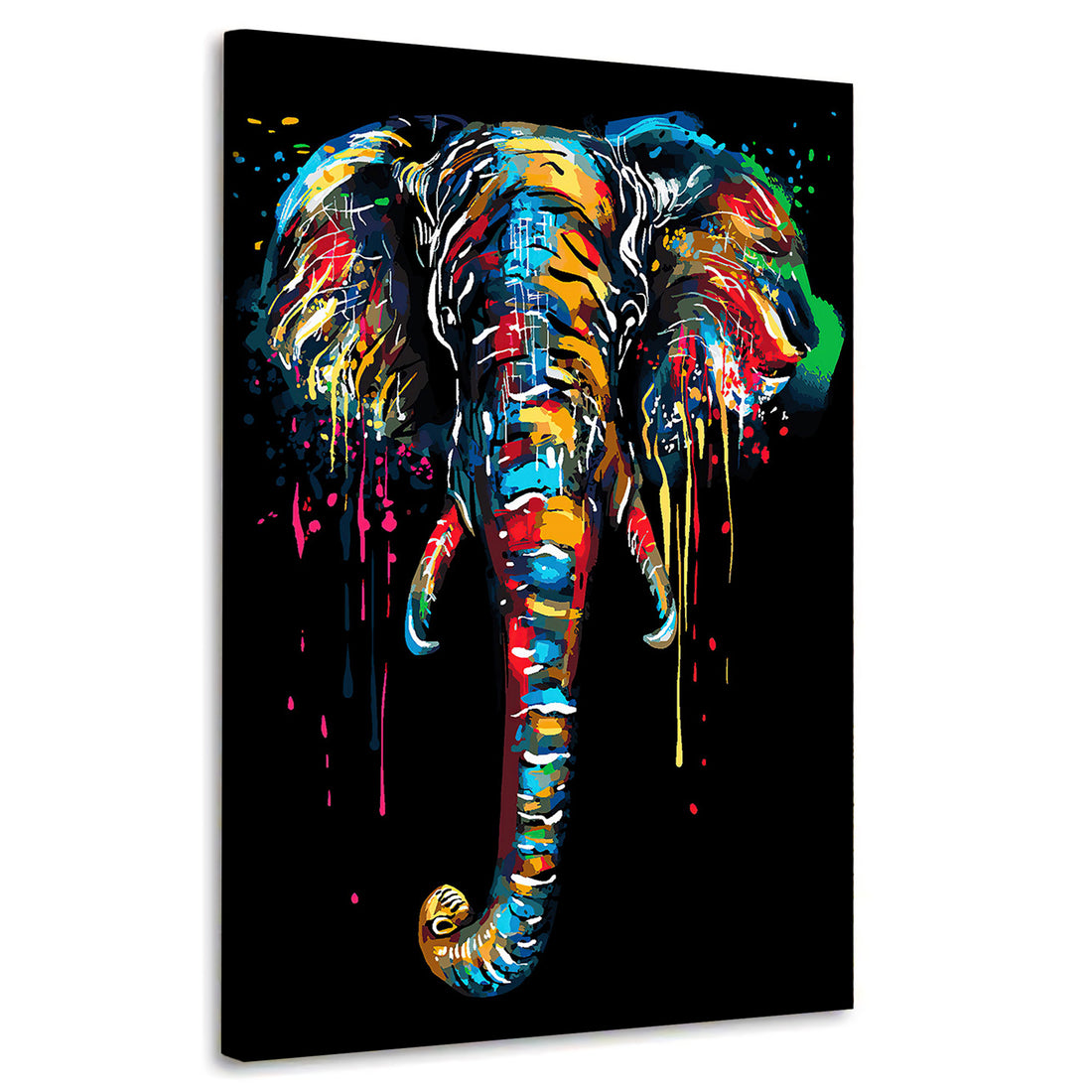 Wandbild Elefant Pop Art Colour Style