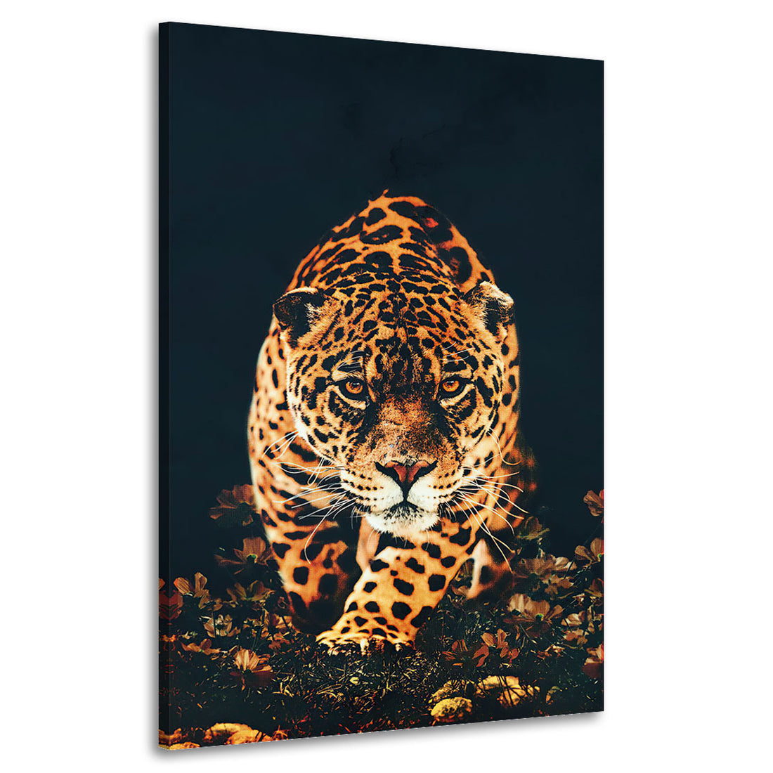 Wandbild Beautiful Leopard auf der Jagd