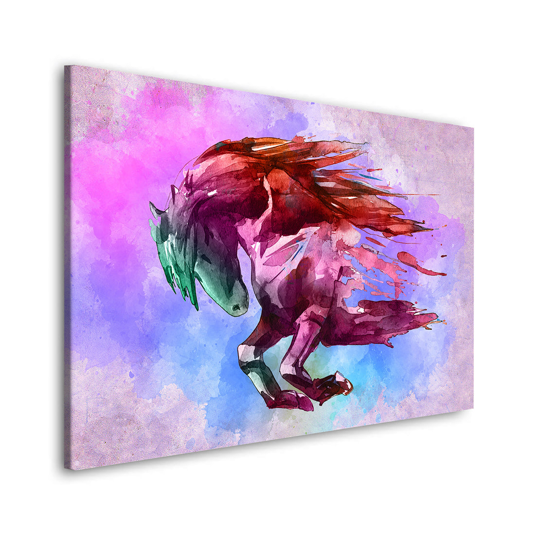 Wandbild Pferd Watercolor Abstract Style, Tiere
