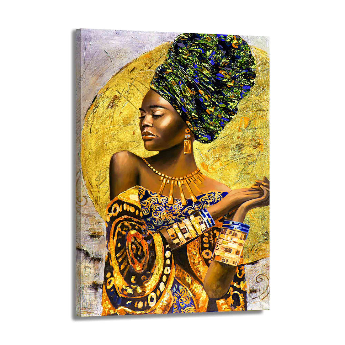Wandbild afrikanische Frau African Beauty Yellow Edition