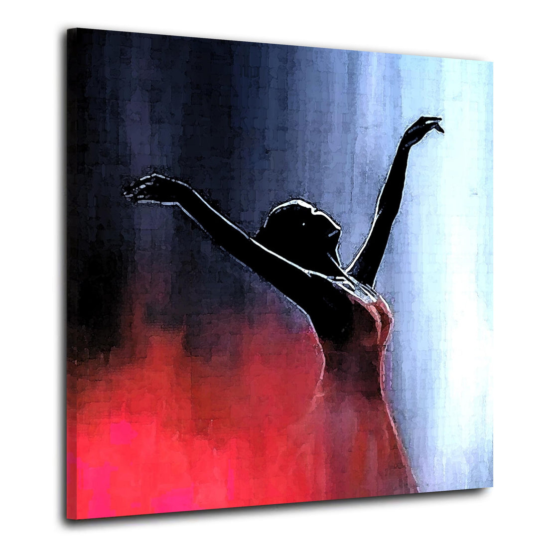 Wandbild Ballerina Red Abstract Edition