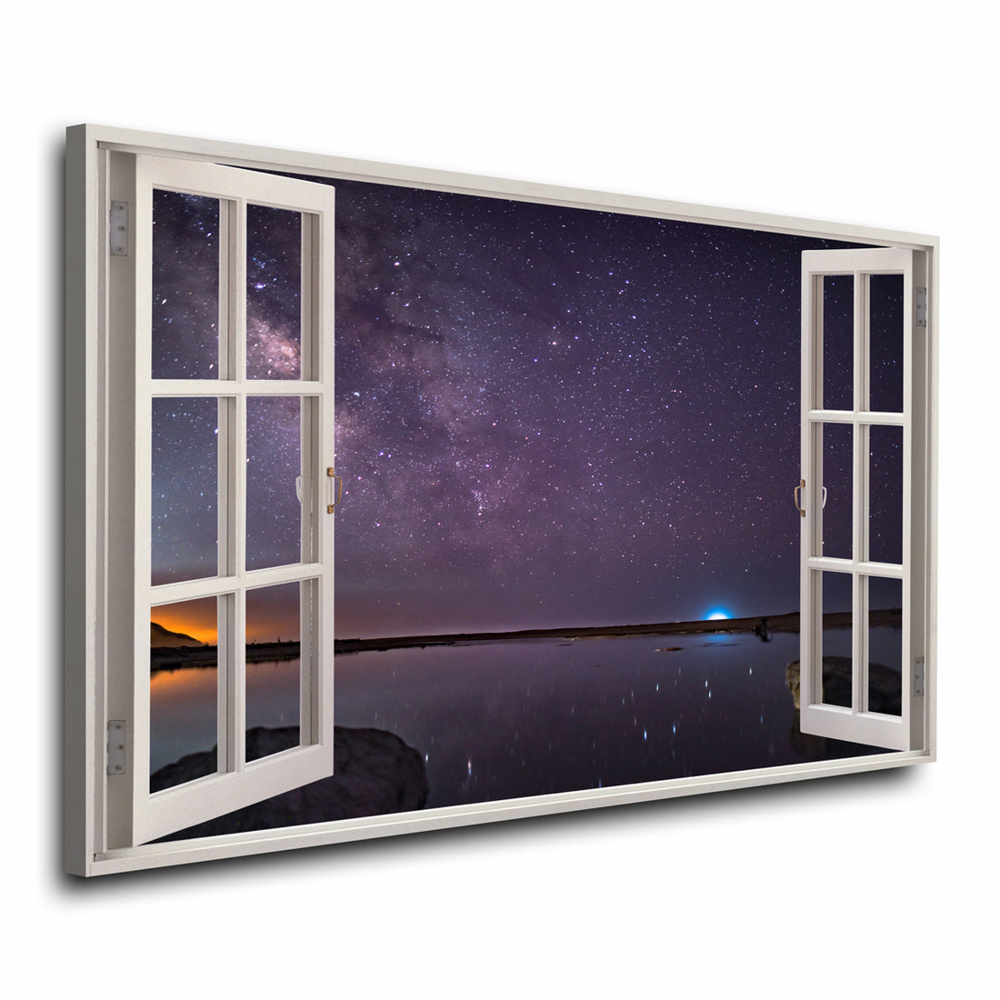 Wandbild Fenster Natur Sky by Night Style