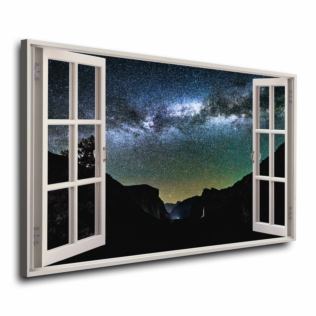 Wandbild Fenster Natur Stars by Night Style