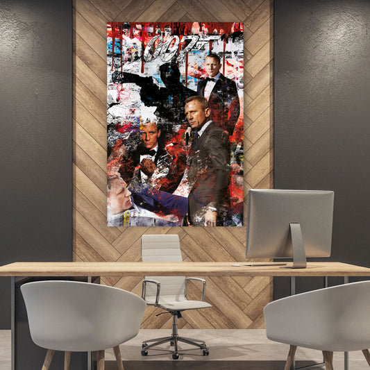 Bond Pop Art Style Wandbild