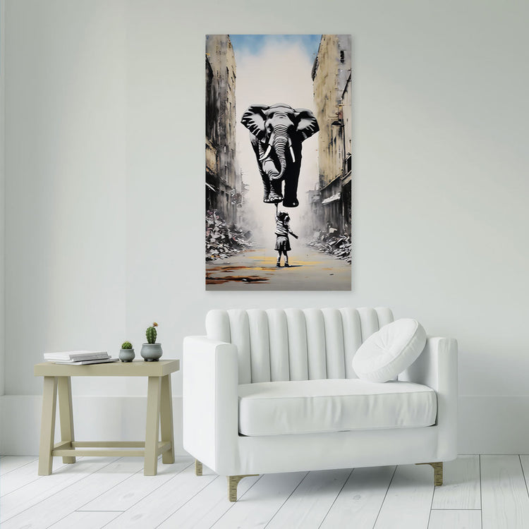 BANKSY-ART Wandbilder – Moderne Street Art mit Charakter