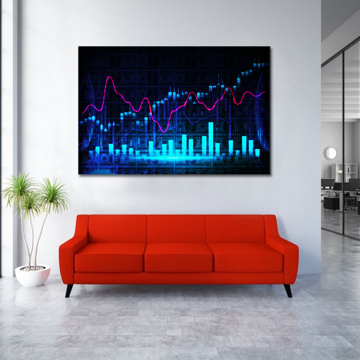 Trading & Börse Wandbilder – Finanzwelt & Ambition als Raumkunst