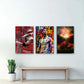 3er-Set Sport Pop Art nebeneinander an der Wand