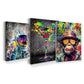 3er-Set Urban Street Art – drei Leinwandbilder