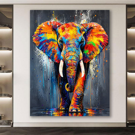 Elefant Pop Art Colour