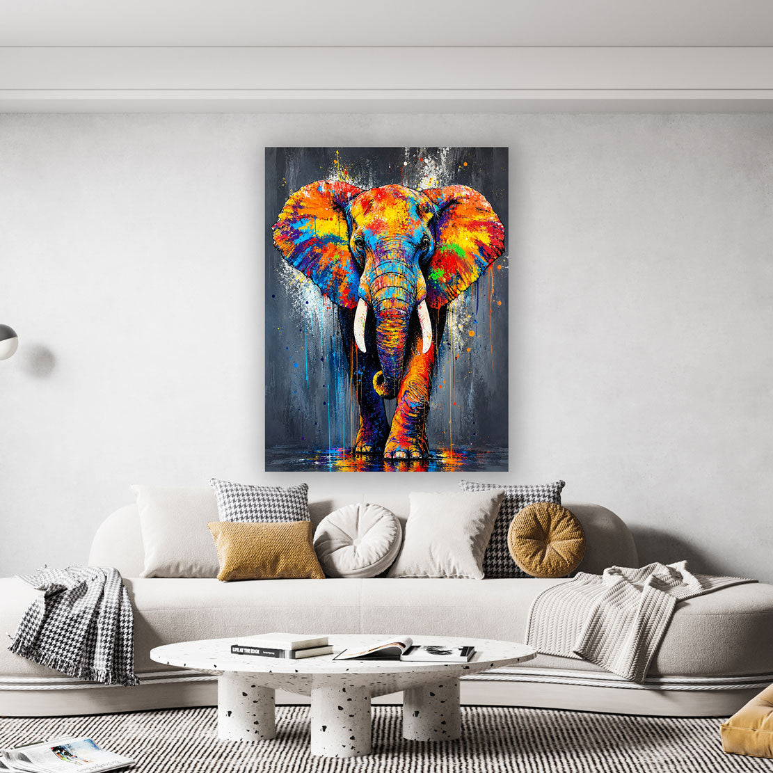 Elefant Pop Art Colour