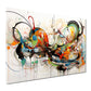 Abstract Lines – bunt – Wandbild