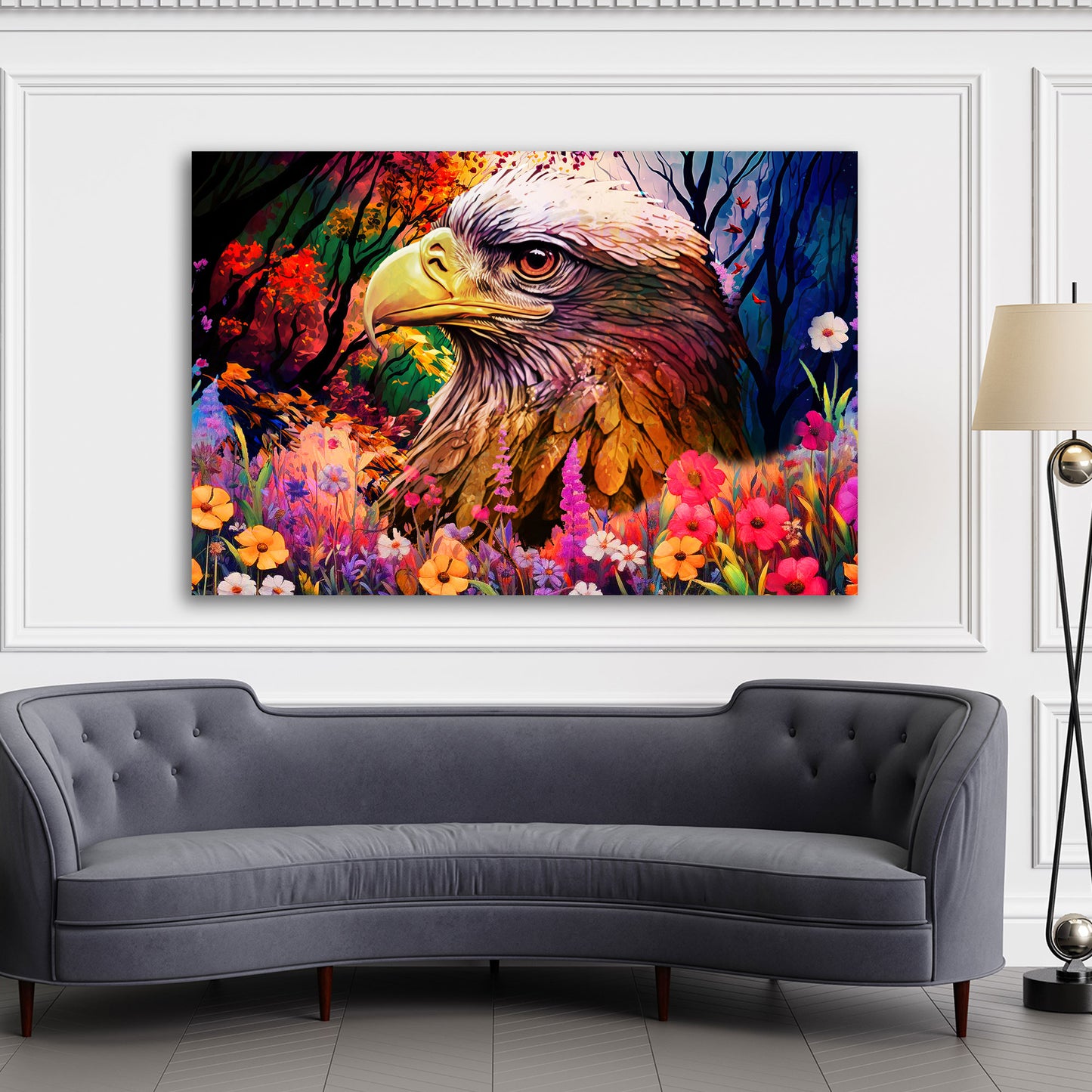 Wandbild Abstrakt Adler in der Natur